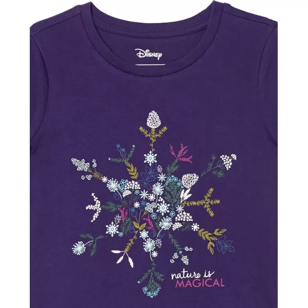 imageAmazon Essentials Disney  Marvel  Star Wars  Frozen  Princess Girls and Toddlers ShortSleeve TShirts MultipacksGreyPurpleBlueFrozen 2 Stronger Together