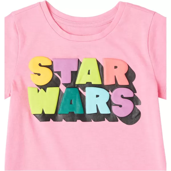 imageAmazon Essentials Disney  Marvel  Star Wars  Frozen  Princess Girls and Toddlers ShortSleeve TShirts MultipacksStar Wars