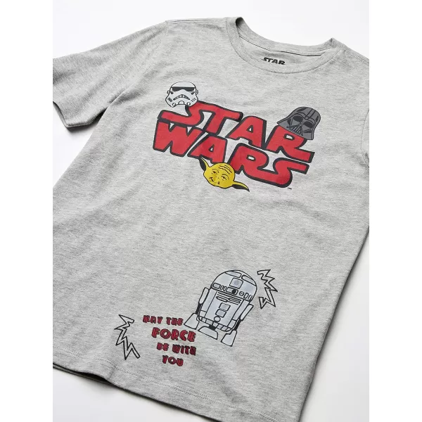 imageAmazon Essentials Disney  Marvel  Star Wars Boys and Toddlers ShortSleeve TShirts Previously Spotted Zebra MultipacksBlue Star Wars Beep BeepGreenGrey Star WarsRed Darth Vader