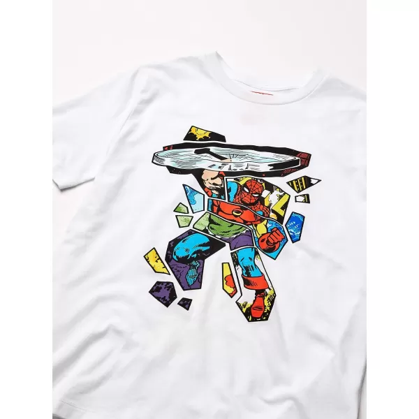 imageAmazon Essentials Disney  Marvel  Star Wars Boys and Toddlers ShortSleeve TShirts Previously Spotted Zebra MultipacksBlueRedWhite  Marvel Heroes