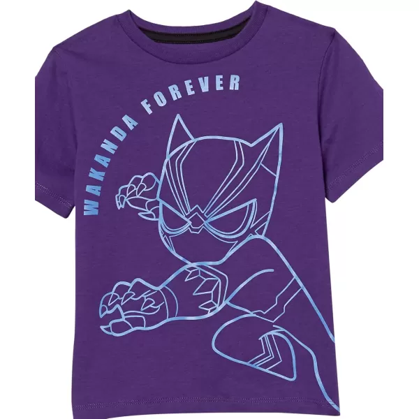 imageAmazon Essentials Disney  Marvel  Star Wars Boys and Toddlers ShortSleeve TShirts Previously Spotted Zebra MultipacksMarvel Black Panther