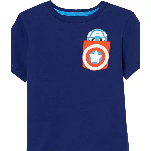 imageAmazon Essentials Disney  Marvel  Star Wars Boys and Toddlers ShortSleeve TShirts Previously Spotted Zebra MultipacksMarvel Hulk