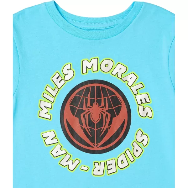 imageAmazon Essentials Disney  Marvel  Star Wars Boys and Toddlers ShortSleeve TShirts Previously Spotted Zebra MultipacksMarvel Miles Morales