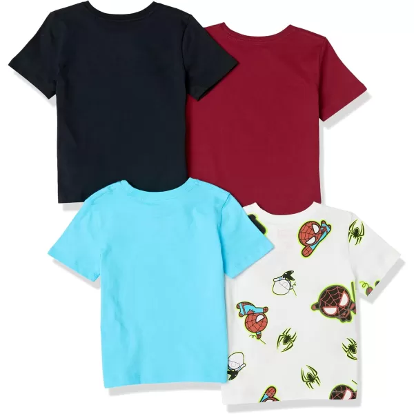 imageAmazon Essentials Disney  Marvel  Star Wars Boys and Toddlers ShortSleeve TShirts Previously Spotted Zebra MultipacksMarvel Miles Morales