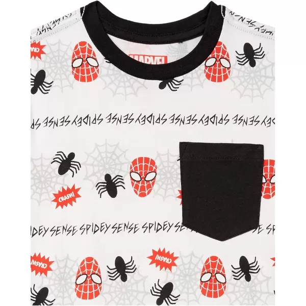 imageAmazon Essentials Disney  Marvel  Star Wars Boys and Toddlers ShortSleeve TShirts Previously Spotted Zebra MultipacksMarvel Spiderman Misterio