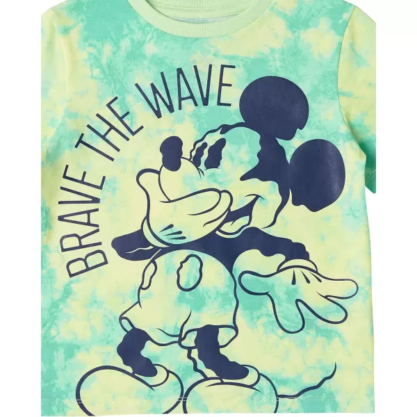 imageAmazon Essentials Disney  Marvel  Star Wars Boys and Toddlers ShortSleeve TShirts Previously Spotted Zebra MultipacksMickeyBeach