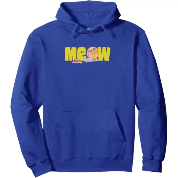 imageAmazon Essentials SpongeBob SquarePants Meow Gary Pullover HoodieRoyal Blue