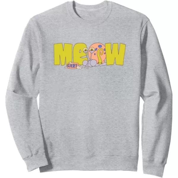 imageAmazon Essentials SpongeBob SquarePants Meow Gary SweatshirtHeather Grey