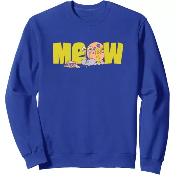 imageAmazon Essentials SpongeBob SquarePants Meow Gary SweatshirtRoyal Blue