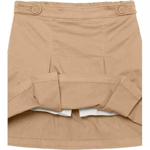 imageAmazon Essentials Girls Uniform Scooter Skirts MultipacksKhaki Brown