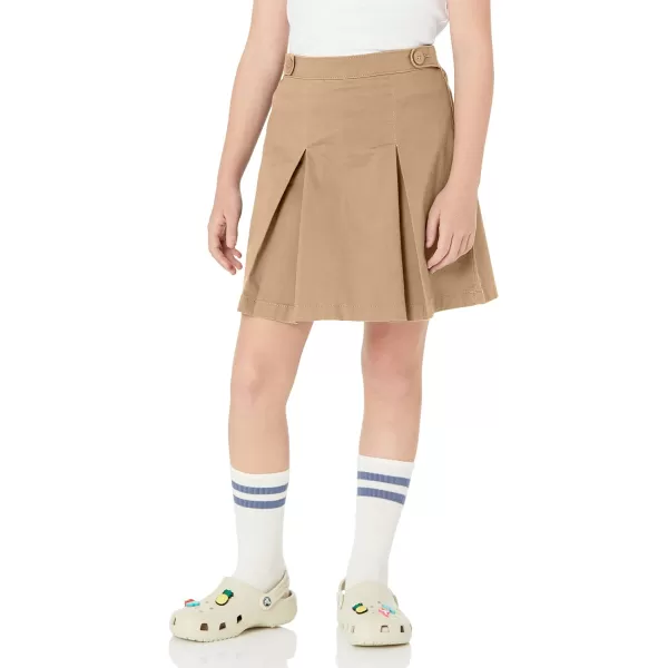 imageAmazon Essentials Girls Uniform Scooter Skirts MultipacksKhaki Brown