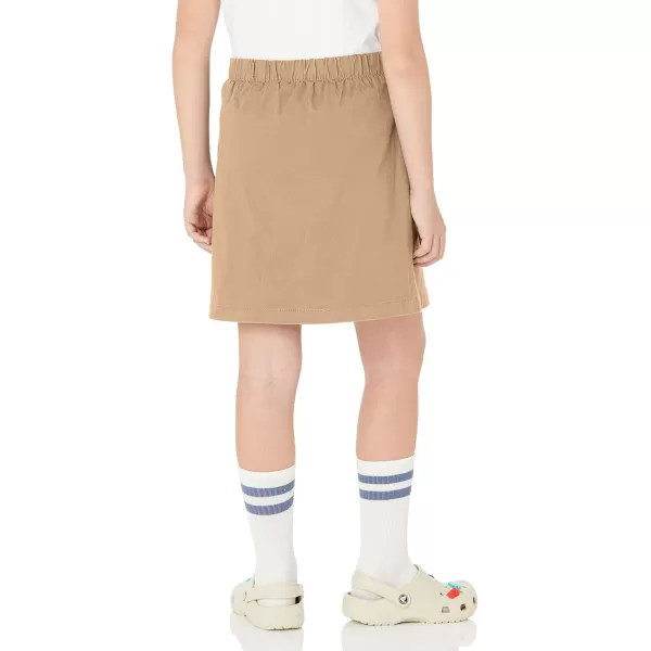 imageAmazon Essentials Girls Uniform Scooter Skirts MultipacksKhaki Brown