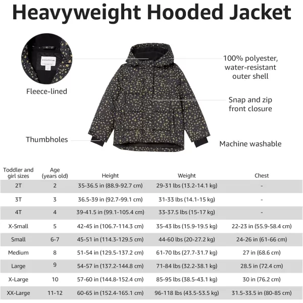 imageAmazon Essentials Girls and Toddlers Heavyweight Hooded Puffer JacketIvory