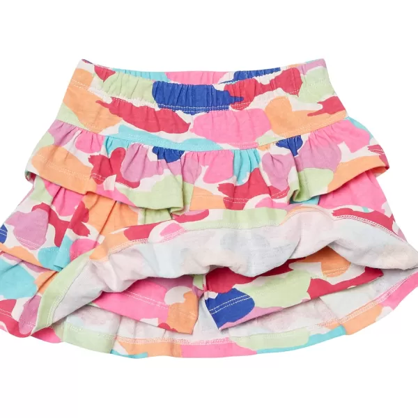 imageAmazon Essentials Girls and Toddlers Knitted Ruffle Scooter Skirts Previously Spotted Zebra MultipacksBlack CatLight OrangePink Rainbow Print