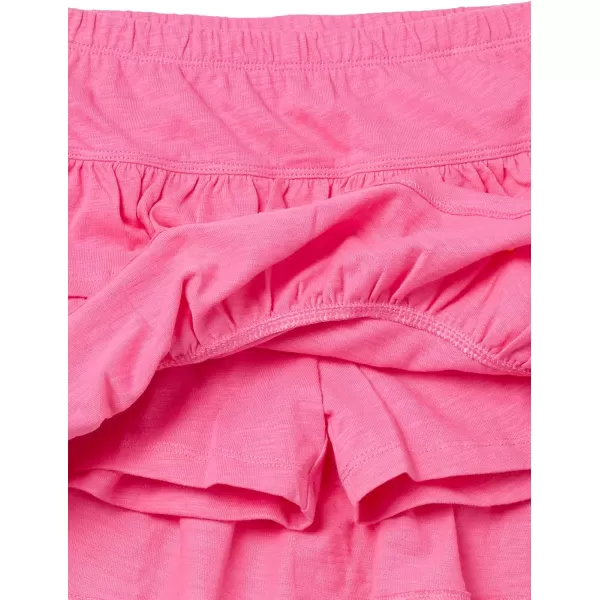 imageAmazon Essentials Girls and Toddlers Knitted Ruffle Scooter Skirts Previously Spotted Zebra MultipacksDeep Blue FruitDoodles PrintPink