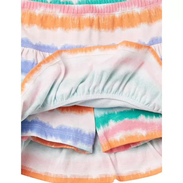 imageAmazon Essentials Girls and Toddlers Knitted Ruffle Scooter Skirts Previously Spotted Zebra MultipacksNavy SpaceTurquoise GreenWhite Tie Dye