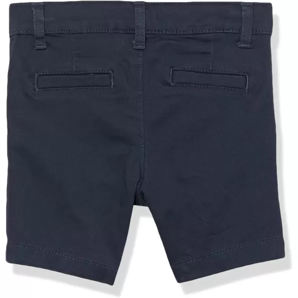 imageAmazon Essentials Girls and Toddlers School Uniform Shorts for Kids MultipacksNavy