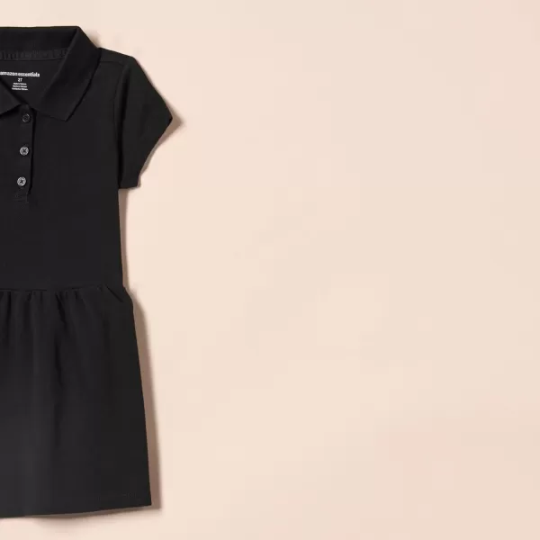 imageAmazon Essentials Girls and Toddlers ShortSleeve Pique Polo Dress MultipacksBlack