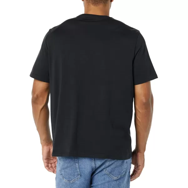 imageAmazon Essentials Mens TShirt RegularFit ShortSleeve Crewneck Pocket Pack of 2Black