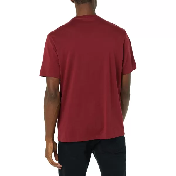 imageAmazon Essentials Mens TShirt RegularFit ShortSleeve Crewneck Pocket Pack of 2BurgundyCharcoal Heather