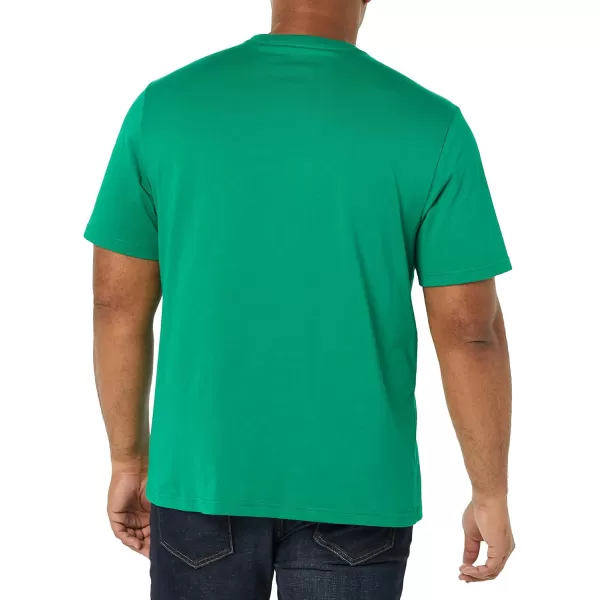 imageAmazon Essentials Mens TShirt RegularFit ShortSleeve Crewneck Pocket Pack of 2GreenNavy