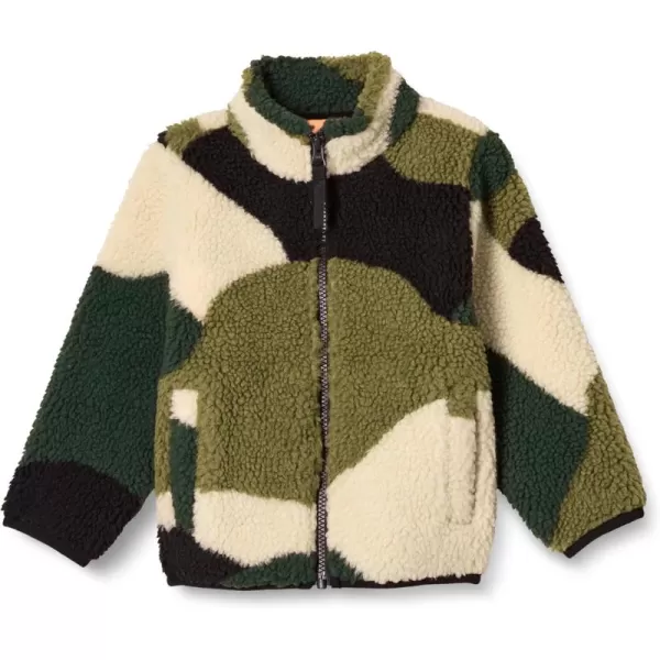 imageAmazon Essentials Boys and Toddlers Fleece Lined Sherpa FullZip JacketGreen Camo