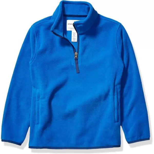 imageAmazon Essentials Boys and Toddlers Polar Fleece QuarterZip Pullover JacketBlue