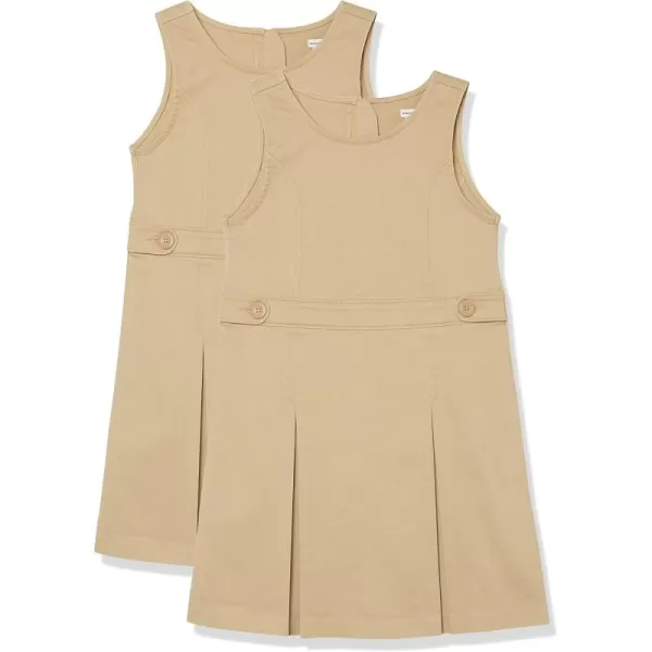 imageAmazon Essentials Girls Uniform DressKhaki Brown