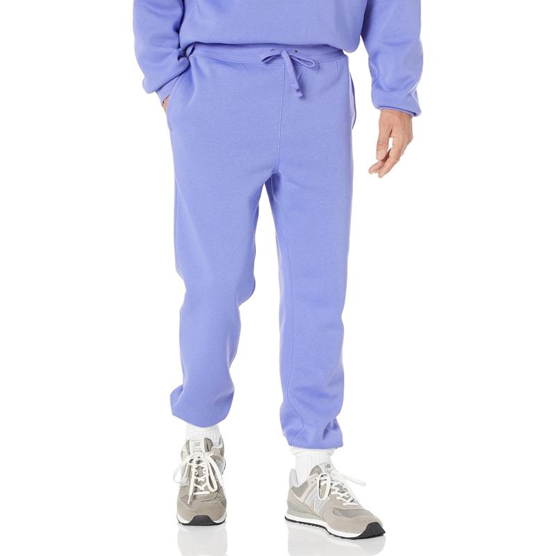 imageAmazon Essentials Mens RelaxedFit ClosedBottom Sweatpants Available in Big ampamp TallPurple Blue