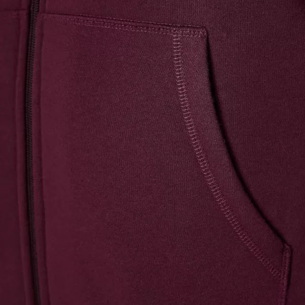 imageAmazon Essentials Hoodie For Men SherpaLined FullZip Fleece SweatshirtBurgundy