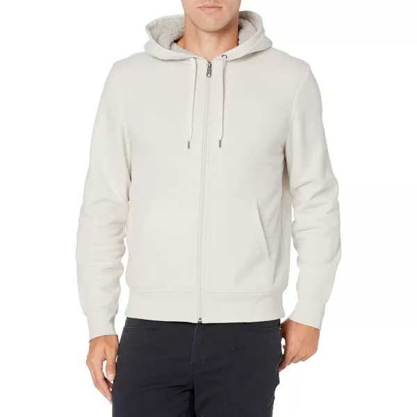 imageAmazon Essentials Hoodie For Men SherpaLined FullZip Fleece SweatshirtOffwhite