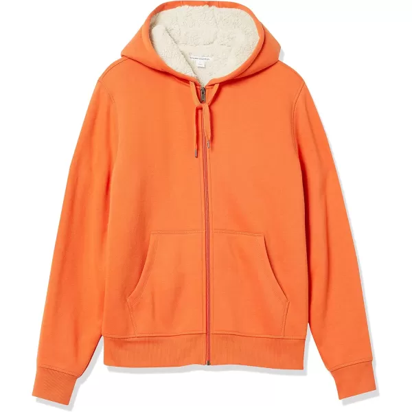 imageAmazon Essentials Hoodie For Men SherpaLined FullZip Fleece SweatshirtOrange