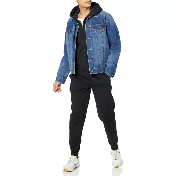 imageAmazon Essentials Mens Cargo Fleece Jogger SweatpantBlack