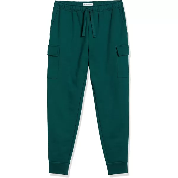imageAmazon Essentials Mens Cargo Fleece Jogger SweatpantDark Green