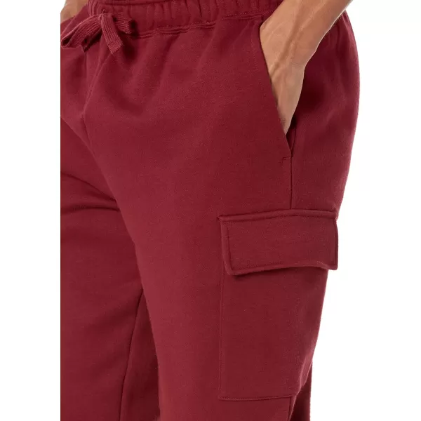 imageAmazon Essentials Mens Cargo Fleece Jogger SweatpantDark Red