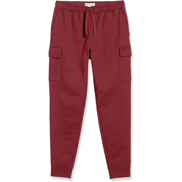 imageAmazon Essentials Mens Cargo Fleece Jogger SweatpantDark Red