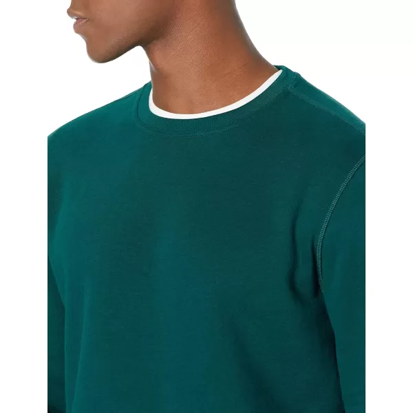 imageAmazon Essentials Mens Fleece Crewneck Sweatshirt Available in Big ampamp TallForest Green