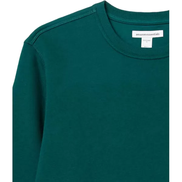 imageAmazon Essentials Mens Fleece Crewneck Sweatshirt Available in Big ampamp TallForest Green