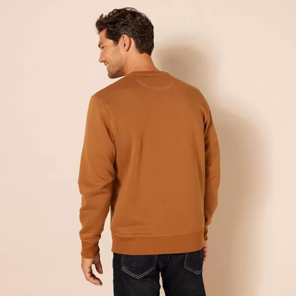imageAmazon Essentials Mens Fleece Crewneck Sweatshirt Available in Big ampamp TallNutmeg