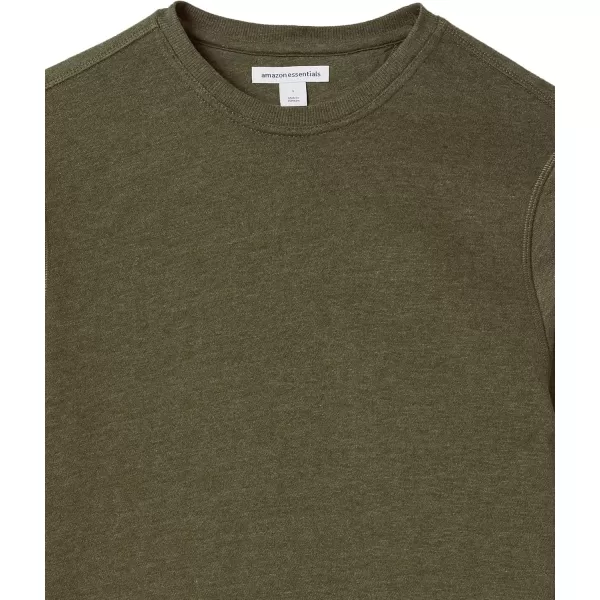 imageAmazon Essentials Mens Fleece Crewneck Sweatshirt Available in Big ampamp TallOlive Heather