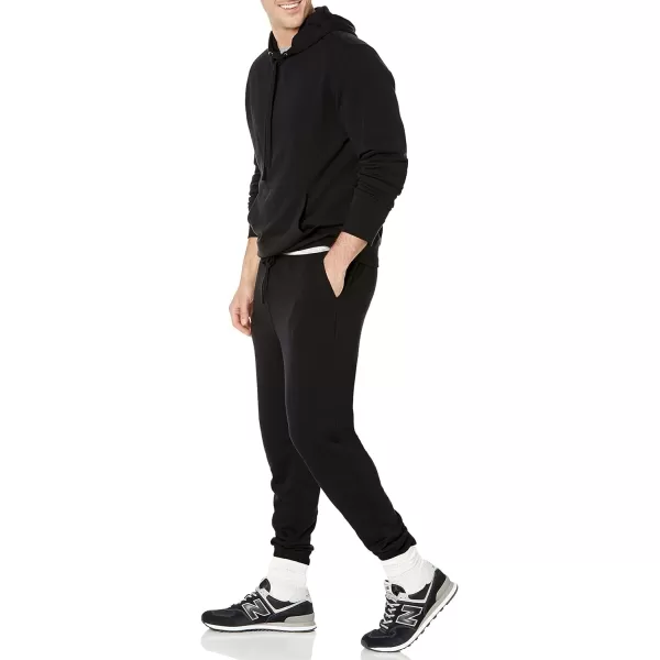 imageAmazon Essentials Mens Jogger Pants Casual Relaxed Fit Lightweight French Terry Available in Big ampamp TallBlack