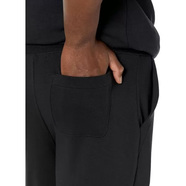 imageAmazon Essentials Mens Jogger Pants Casual Relaxed Fit Lightweight French Terry Available in Big ampamp TallBlack