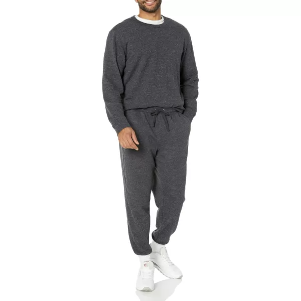 imageAmazon Essentials Mens Jogger Pants Casual Relaxed Fit Lightweight French Terry Available in Big ampamp TallCharcoal Heather