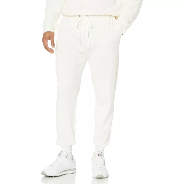 imageAmazon Essentials Mens Jogger Pants Casual Relaxed Fit Lightweight French Terry Available in Big ampamp TallEggshell White