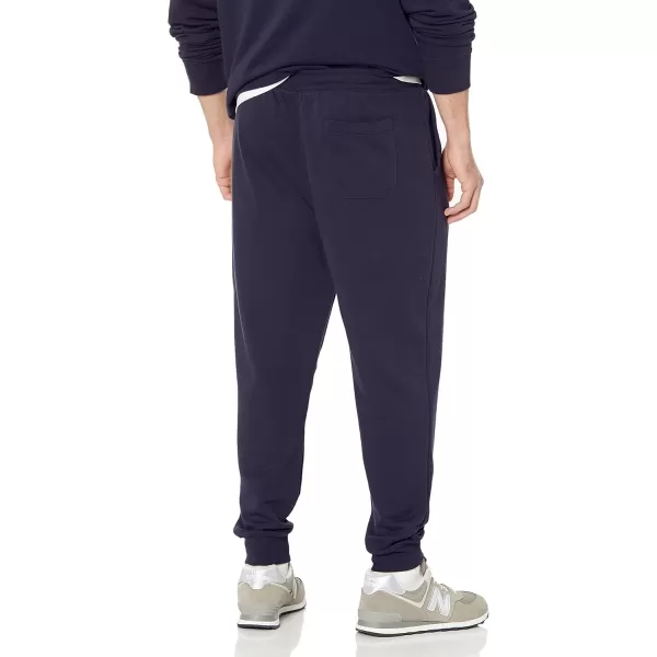 imageAmazon Essentials Mens Jogger Pants Casual Relaxed Fit Lightweight French Terry Available in Big ampamp TallNavy