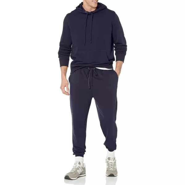 imageAmazon Essentials Mens Jogger Pants Casual Relaxed Fit Lightweight French Terry Available in Big ampamp TallNavy