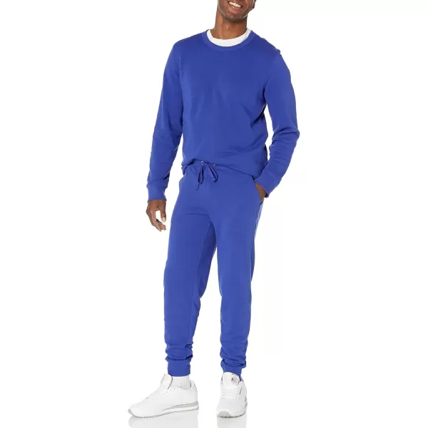 imageAmazon Essentials Mens Jogger Pants Casual Relaxed Fit Lightweight French Terry Available in Big ampamp TallRoyal Blue