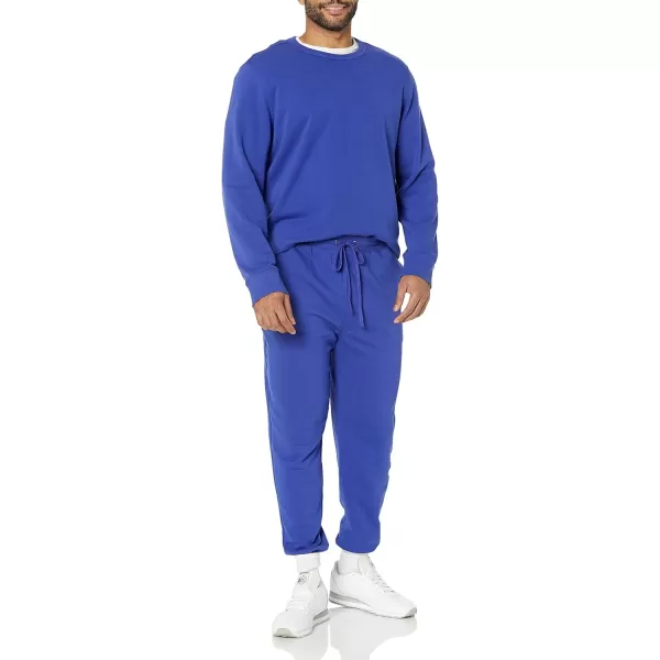 imageAmazon Essentials Mens Jogger Pants Casual Relaxed Fit Lightweight French Terry Available in Big ampamp TallRoyal Blue