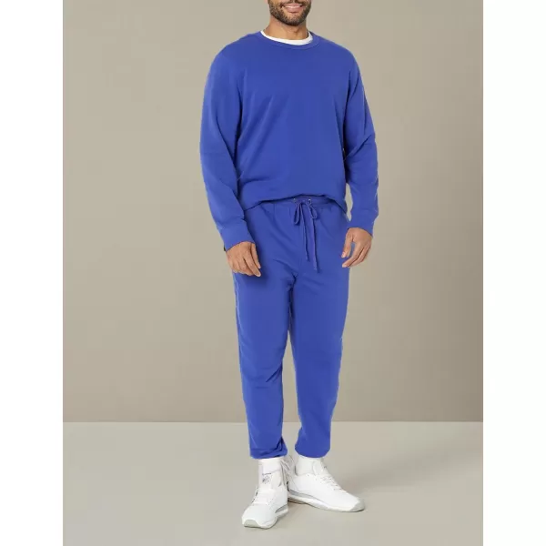 imageAmazon Essentials Mens Jogger Pants Casual Relaxed Fit Lightweight French Terry Available in Big ampamp TallRoyal Blue