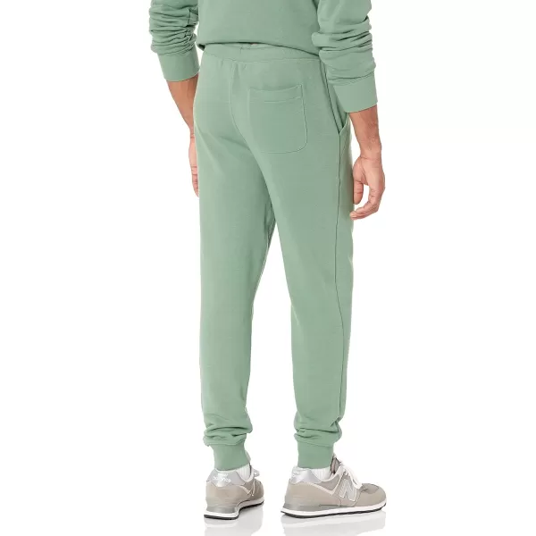 imageAmazon Essentials Mens Jogger Pants Casual Relaxed Fit Lightweight French Terry Available in Big ampamp TallSage Green